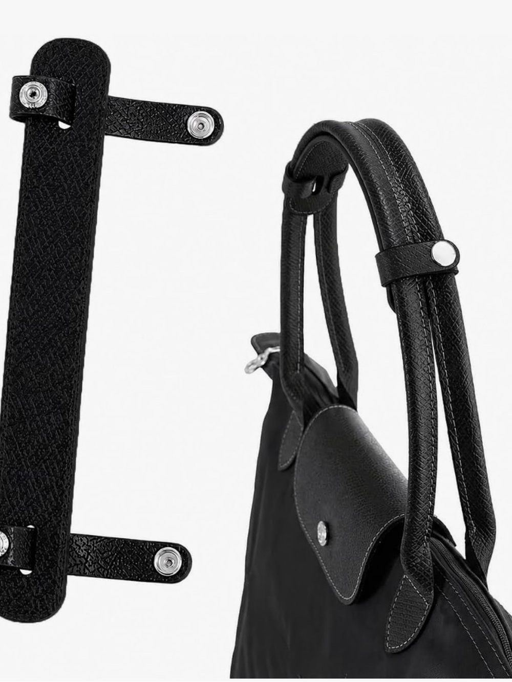 Leather Shoulder Strap Pad Compatible with Longchamp Le Pliage Tote